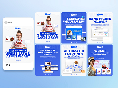 Clean Social Media Carousel Design for SaaS Branding animation banner branding design graphic design illustration logo seo social media banners ui ux vector vector design