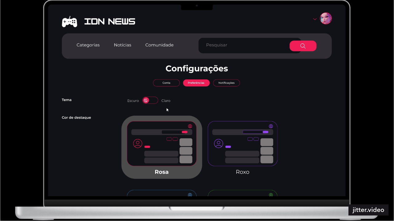 Daily UI #007 - Settings page animate dailyui design graphic design ui uidaily uidesign uiux uiuxdesign ux uxdesign uxui uxuidesign