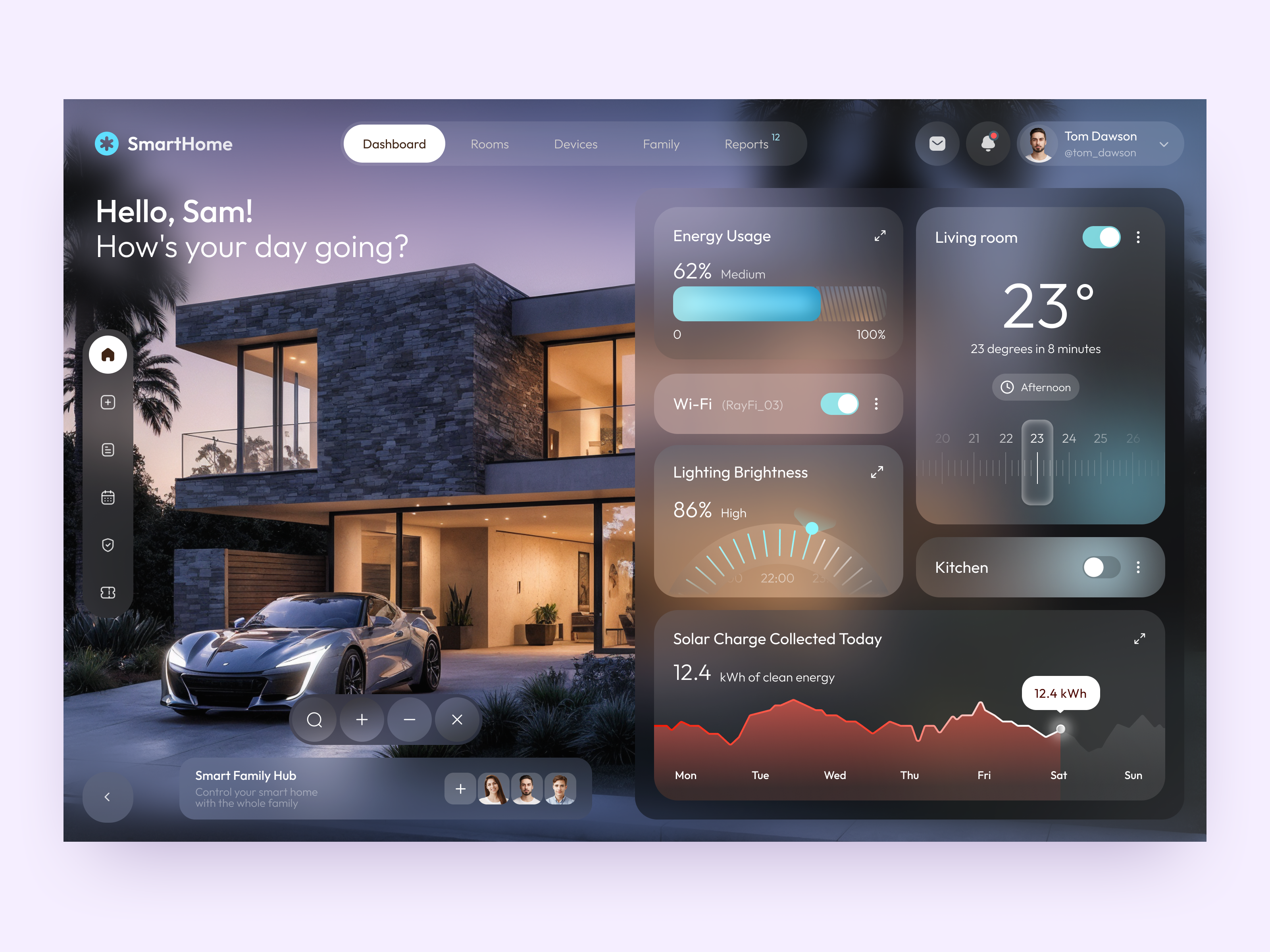 Website for Smart Home design interface product service startup ui ux web website