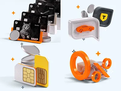 3D illustration for financial product and bank 3d branding design finance graphic design illustration ui