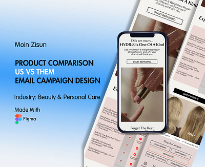 Us vs. Them Email Campaign Design branding comparison email design design email campaign email design graphic design klaviyo klaviyo email design product comparison email