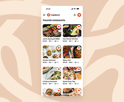 Daily UI Challenge #044 — Favorites app branding dailyui design favorites graphic design mobile ui wish list
