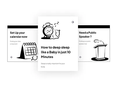 Social Media Post Hand-drawn Illustrations delivery design empty states graphic design hand drawn illustration monochrome notion onboarding simple ui ui states ux vector