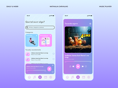 Daily UI #009 - Music Player dailyui design graphic design ui uidaily uidesign uiux uiuxdesign ux uxdesign uxui uxuidesign