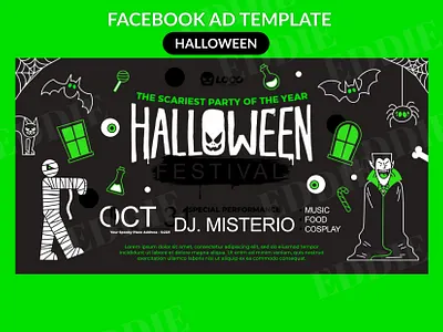 Halloween templates halloween illistration poster