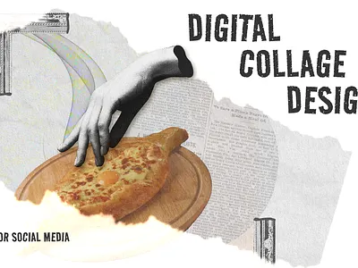 Digital Collage Design | Social Media Graphics illustrator