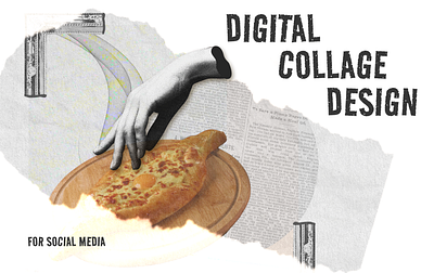 Digital Collage Design | Social Media Graphics illustrator