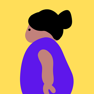 Illustration fat lady design graphic design illustration vector