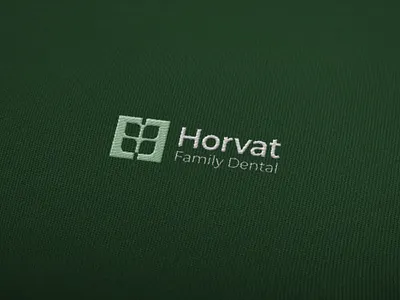 Embroidered Monogram Logo – Letter H with Grain for Dental Brand brand application brand identity branding custom dental design emblem embroidery farm farming graphic design letter h logo design merchandise minimalist modern monogram negative space visual identity