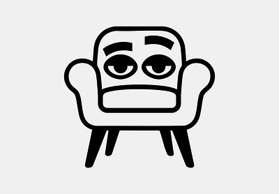 LOGO - ARMCHAIR armchair branding design graphic design icon identity illustration logo marks office symbol ui