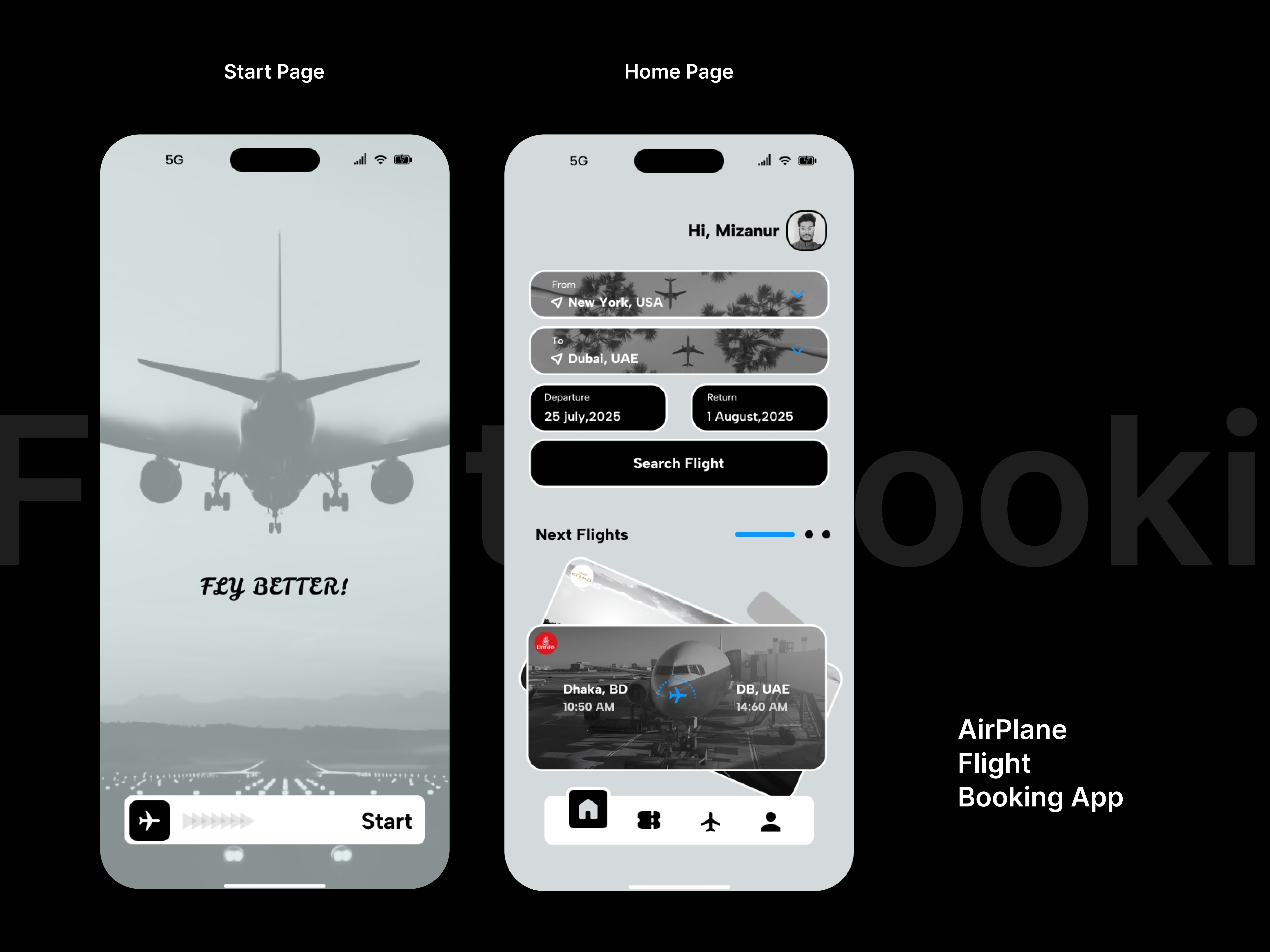 Example of Professional Mobile App UI/UX Design