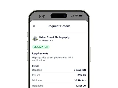 Datasets Request AI ai data brokers mobile ui ux