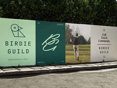 Birdie Guild animal ball bird brand branding club community flag golf green identity logo outdoor sports suite system t shirt travel