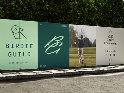 Birdie Guild animal ball bird brand branding club community flag golf green identity logo outdoor sports suite system t shirt travel
