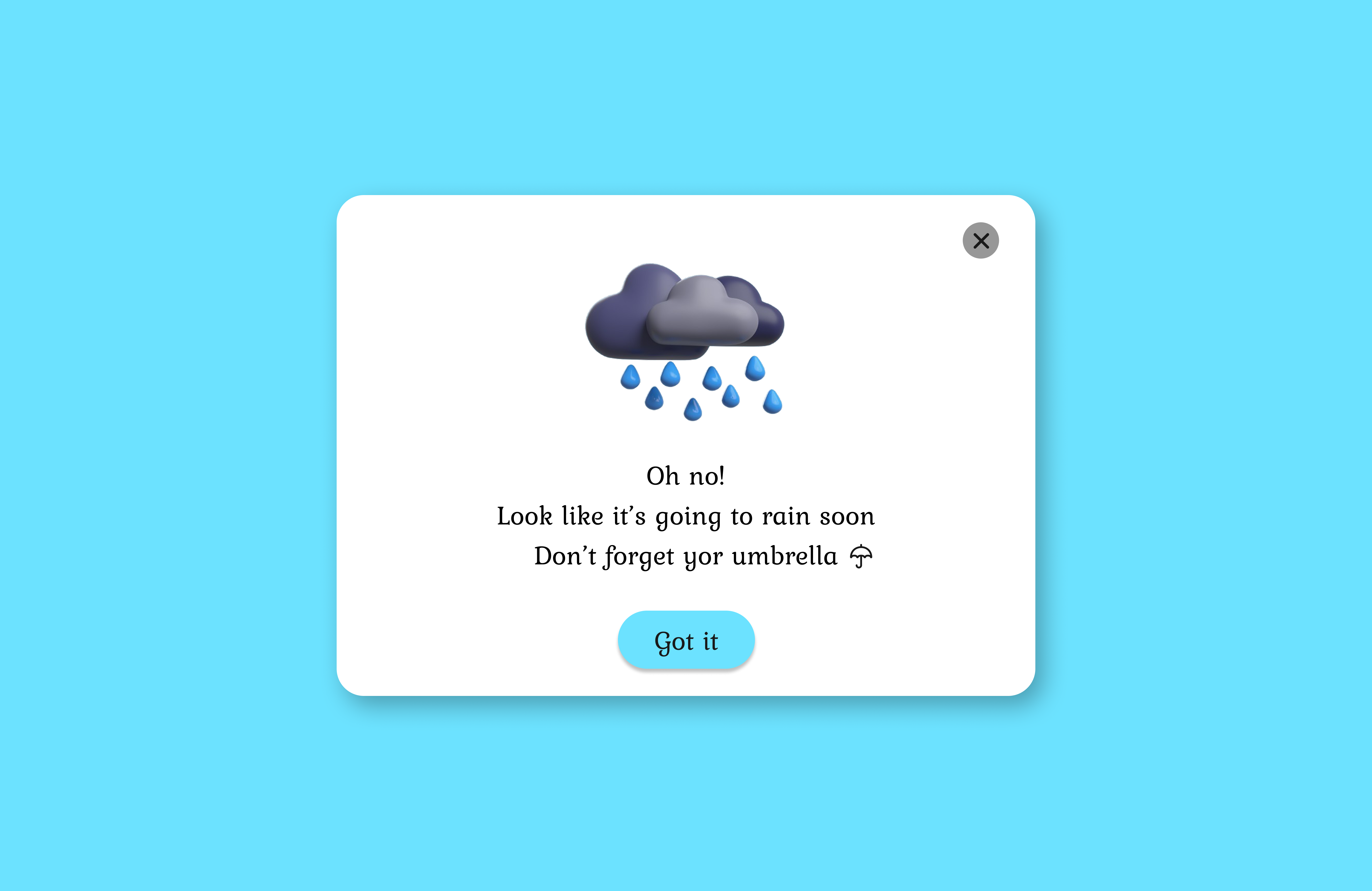 Pop-up overlay
