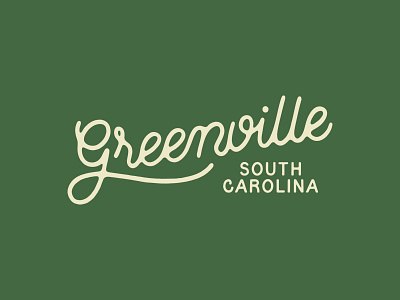 Greenville, South Carolina america carolina design greenville handmade lettering logo sc script south carolina type typography