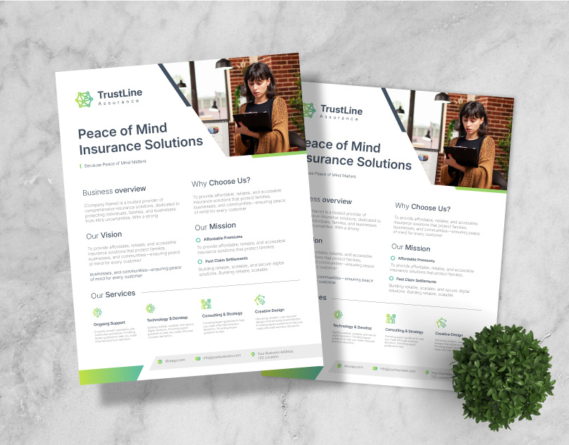 Insurance company for flyer design and creative design creative flyer flyer flyer design graphic design minimalist flyer sale sheet