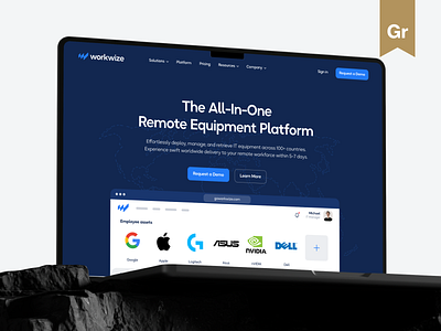 Workwize - Featured in Branding on Behance agency award b2b behance brand identity branding design feature illustration logo logomark outcraft product saas typography ui user experience user interface website workwize