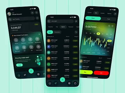 Crypto Exchange Mobile App android app design crypto crypto app crypto exchange crypto swap crypto ui cryptoui fintechdesign ios mobile mobile app mobiletrading uiux