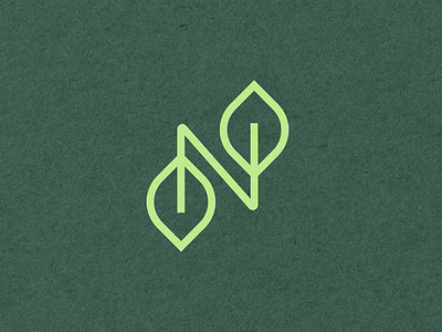 N for Nexus nature animation branding leaf letter mark logo mark n logo nature nature logo organic