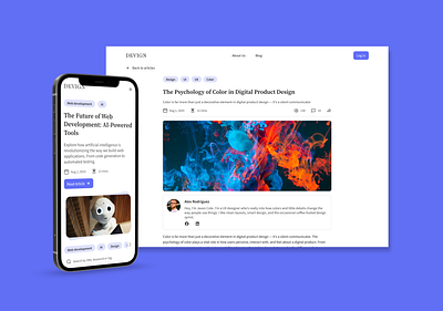 DEVIGN - Blog blog ui