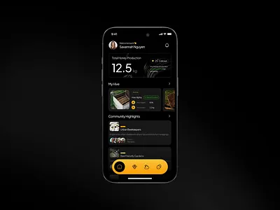 Bee Care: Mobile app for urban beekeeping app branding consulting design graphic design illustration microinteraction mobile responsive typography ui ux vector web