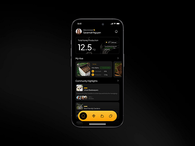 Bee Care: Mobile app for urban beekeeping app branding consulting design graphic design illustration microinteraction mobile responsive typography ui ux vector web