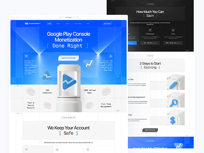 ⚙️ Clean & Tech Landing Page Design cleanui designinspiration digitaldesign interface landingpage minimaldesign modernui productdesign saas ui uidesign ux uxdesign webdesign