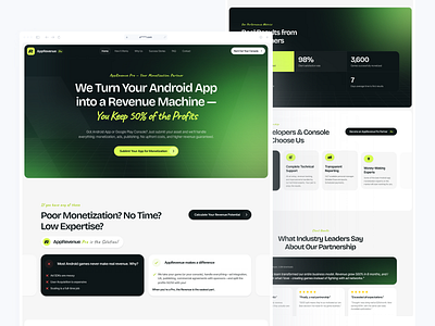 🦠 Neon Matte Landing Concept appdesign cleanui digitaldesign futuristicdesign growth interface landingpage minimaldesign modernui productdesign startup ui uidesign ux uxdesign webdesign