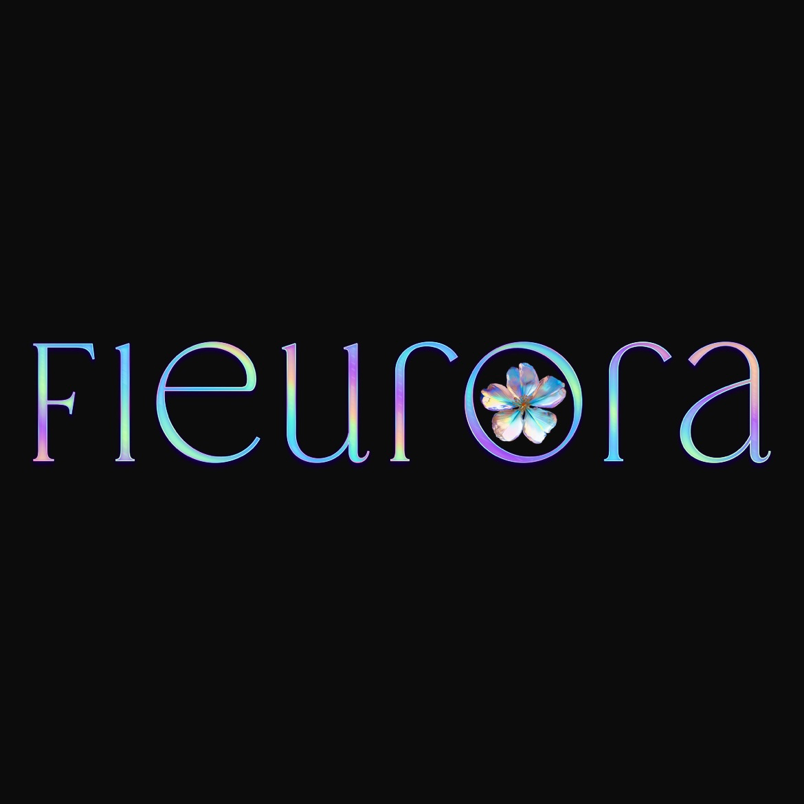 Fleurora Flower Shop logo concept for website visual identity
