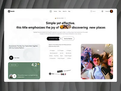 A Journey Into Collaborative Innovation ai clean designinspiration digitalplatform dribbbleshots figma interfacedesign landing landing figma landing page minimal design teamcollaboration techinnovation uiinteraction web web app web design webapp webdesign webdevelopment