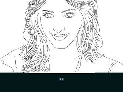 Portrait Practice_ Shruti Haasan_ In Lines_17 illustration