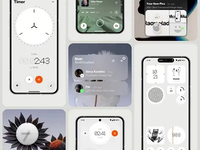 Nothing OS Concept ai android design illustration interface ios minimal news os profile sicial slide