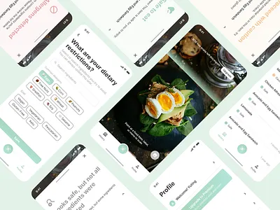 🍏 AI Food Allergy Scan App accessibility ai android animation app app design branding design freelance graphic design interface design ios ios app mobile app prototype typography ui ui design ux ux design