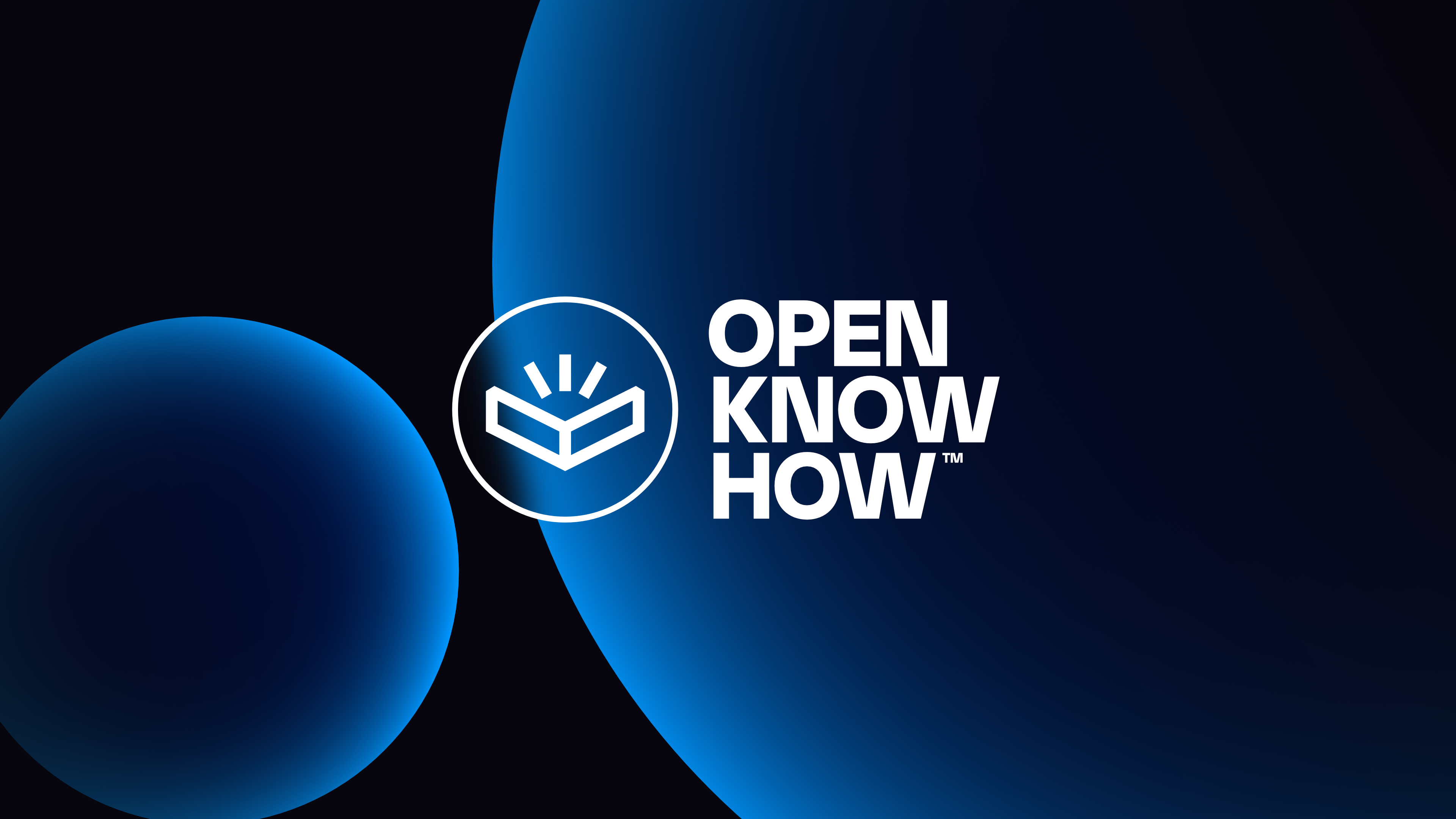 OpenKnowHow™ Logo blue book book logo books branding design graphic design hub logo minimal modern outline