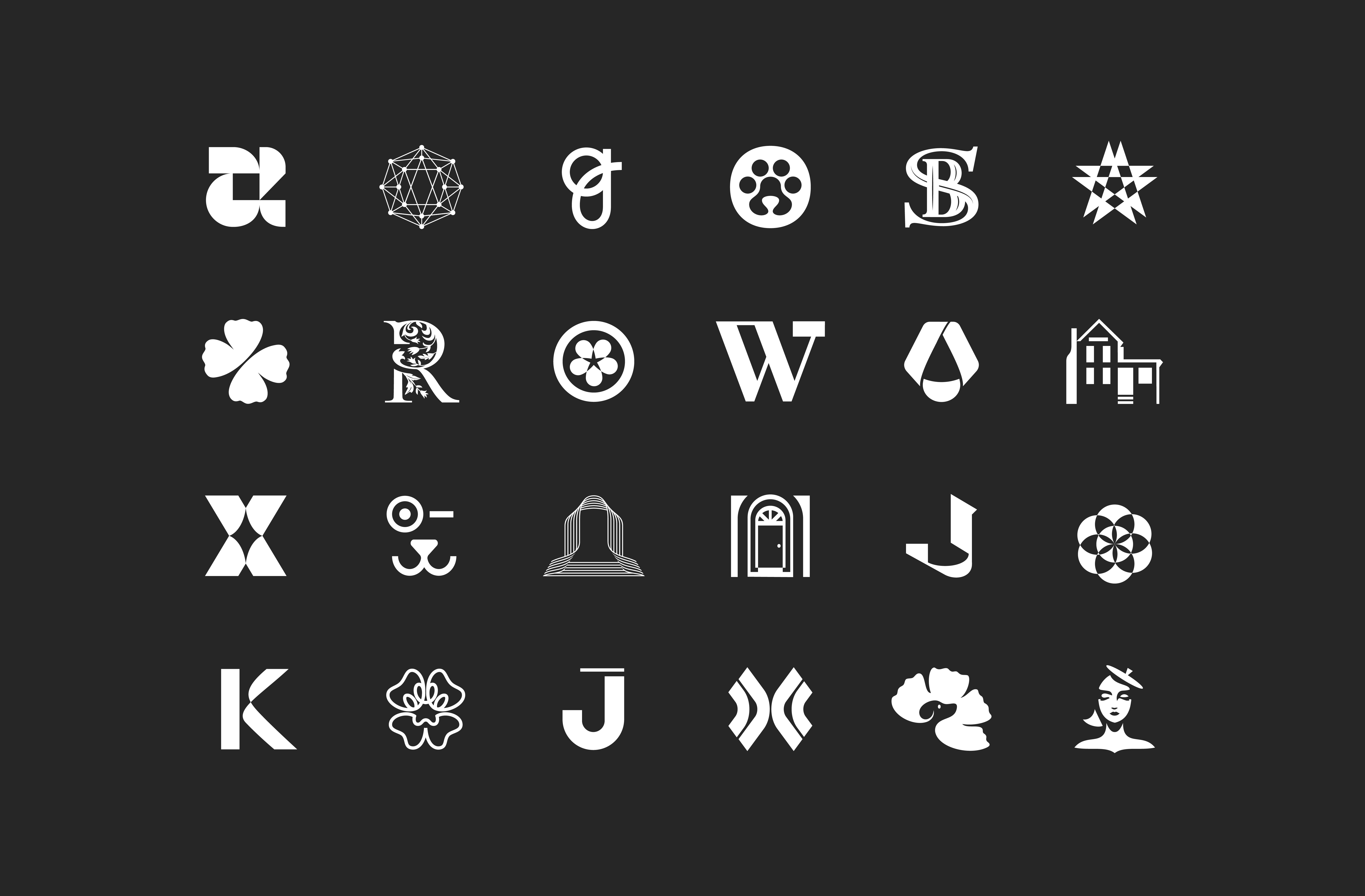 2025 Unused Logos branding design graphic design icon illustration lettering logo logo design logo icon logo symbol logo vector symbol typography vector vector logo