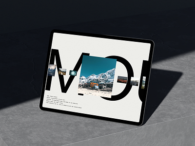 Minimal Mountain Slider slider ui ux uxui uxuidesign webdesign