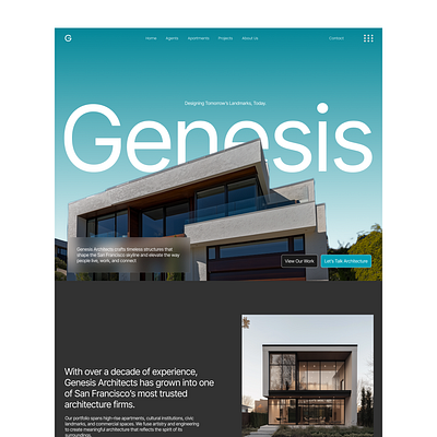 Architectural Design studio website. agency website app architectural design best ui design design landingpagedesign ui website design