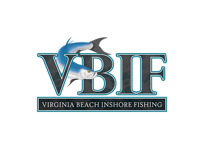 Virginia Beach Inshore Fishing logo fish inshore fishing logo marine maritime ocean professional sleek virginia beach water
