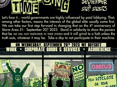 DISClosing Time call to action advertisement activism advertisement aliens bob lazar call to action david grusch disclosing time disclosure government protest social media uap ufo