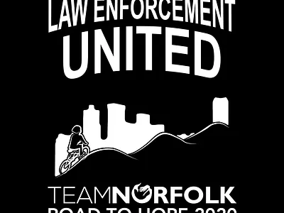 Law Enforcement United (LEU) Team Norfolk Road to Hope 2020 bicycling competitive cycling for print jersey law enforcement united leu norfolk road to hope shirt team norfolk