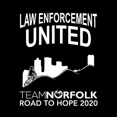 Law Enforcement United (LEU) Team Norfolk Road to Hope 2020 bicycling competitive cycling for print jersey law enforcement united leu norfolk road to hope shirt team norfolk