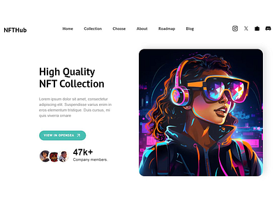 Nft website design web expert webflow framer landing page portfolio uiux website webflow development website no code