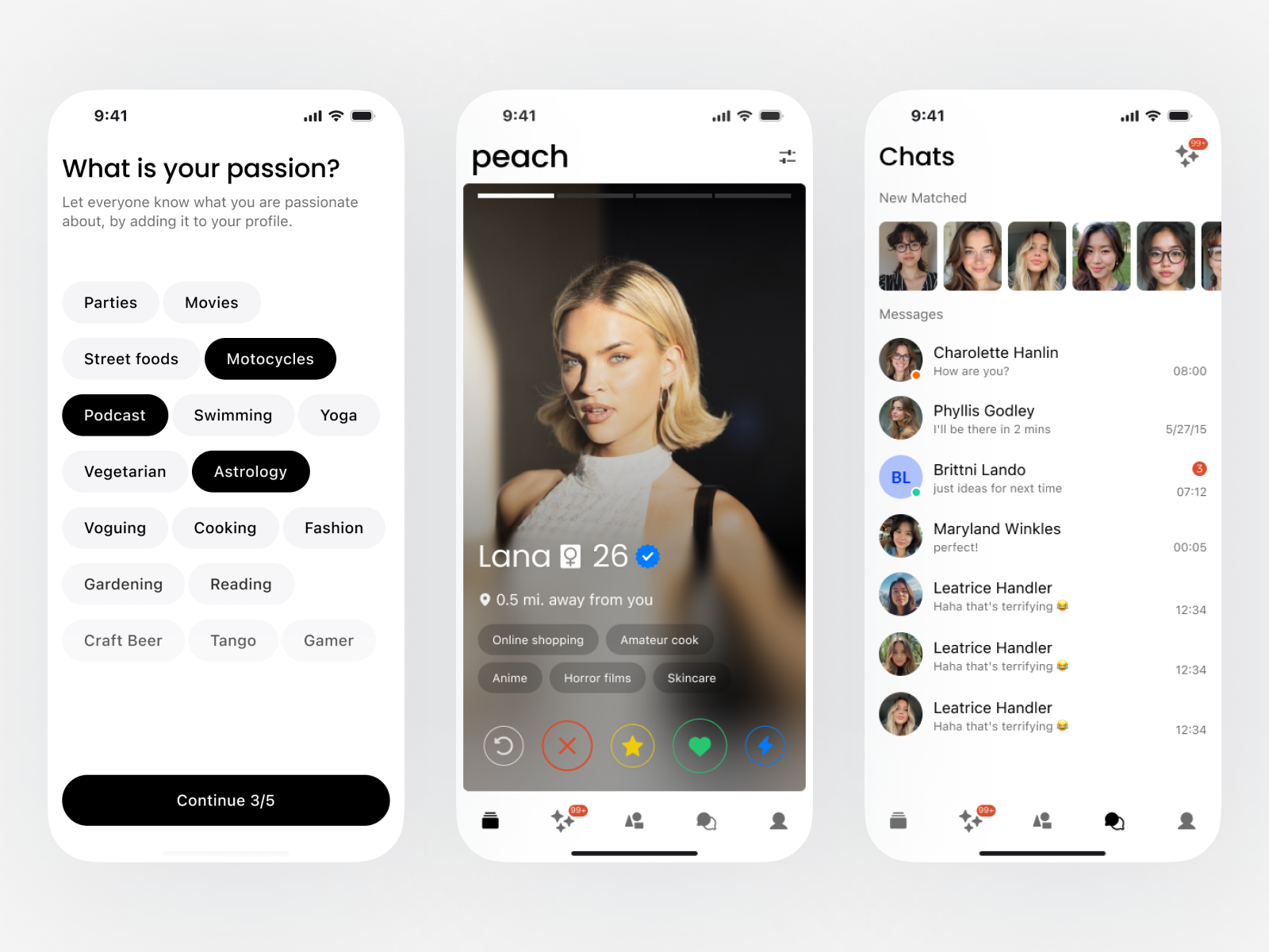 Dating App UI Design 2bc app design dating app design case study design process fintech ui interaction design mobile design mobile ui product design profile creation sign up ui ui ui components ui inspiration user experience user onboarding ux ux design uxui designer