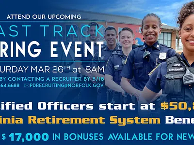 Norfolk Police recruiting advertisement advertisement law enforcement norfolk norfolk police police promo recruiting social media