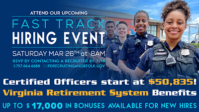 Norfolk Police recruiting advertisement advertisement law enforcement norfolk norfolk police police promo recruiting social media