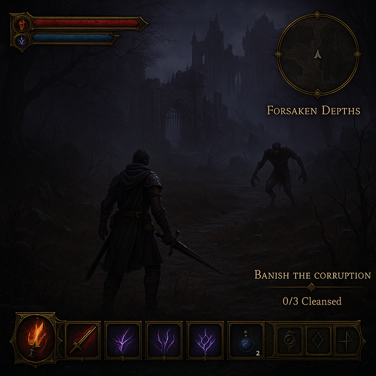 Elderveil: Fantasy RPG Game UI/UX Design, HUD, Menus & Dashboard by ...