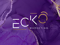 ecko mktg brand designer branding consulting echo gold icon las vegas logo logo designer marketing marketing agency purple wordmark
