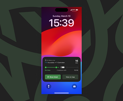 Daily UI Challenge #045 — Info Card app branding dailyui design graphic design live activity mobile notification progress train transit ui