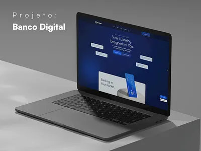 ByteBank - Template Digital Bank banking app clean ui creative website dark theme design study digital bank finance website fintech interaction design landing page minimal design modern design product design responsive design template design ui design user interface ux design web design website